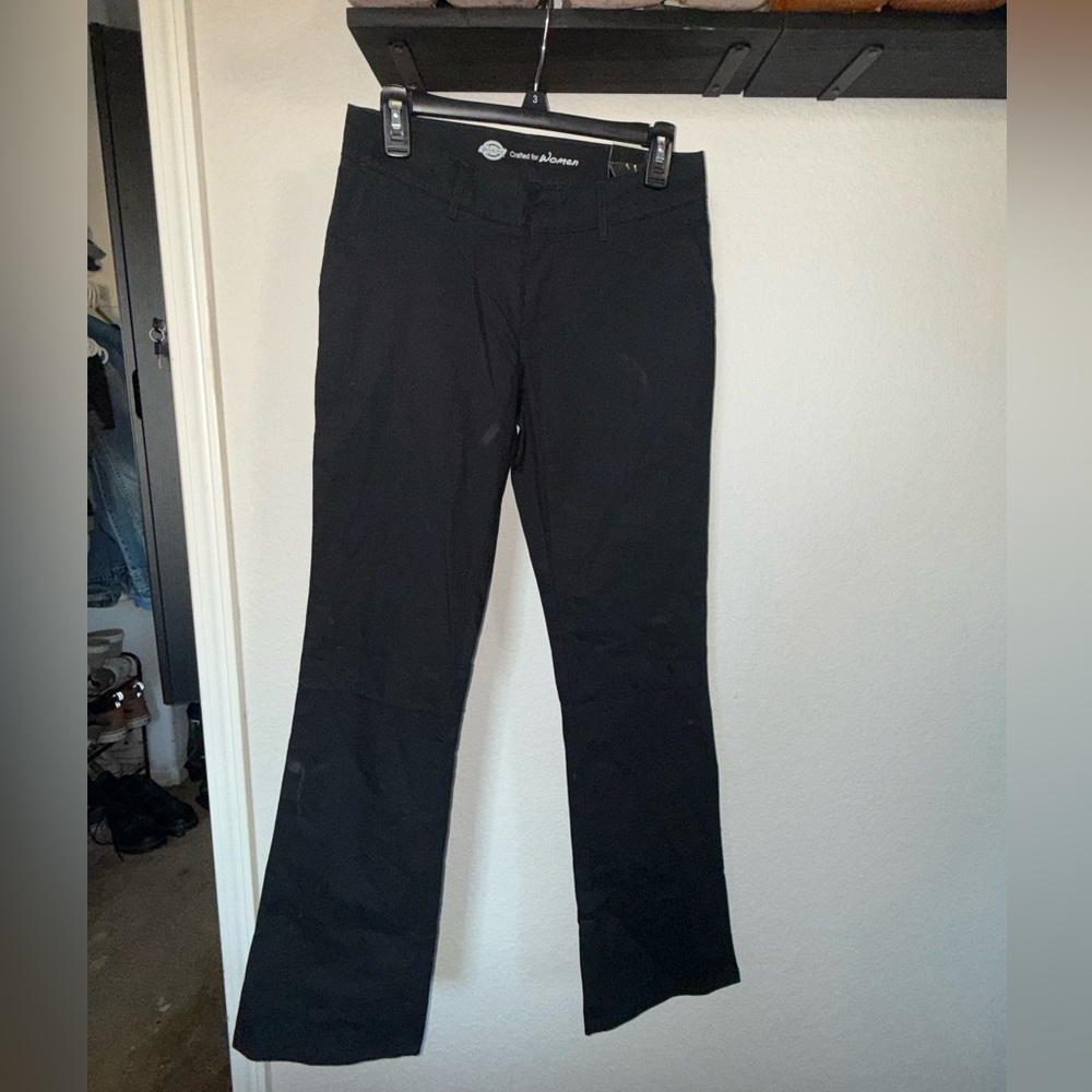 Dickies Women's Classic Black Boot Cut Pants